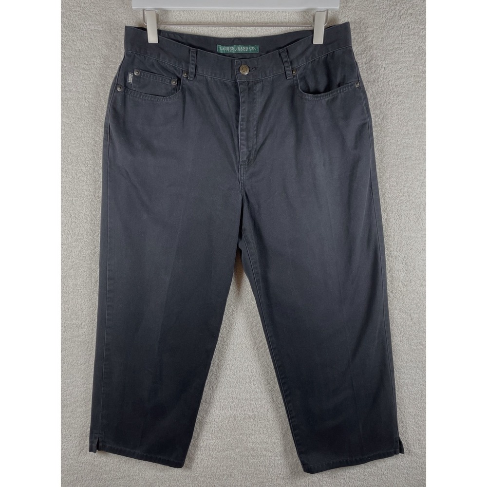 vintage ralph lauren jeans co cotton capri pant 8 preppy golf old money coastal